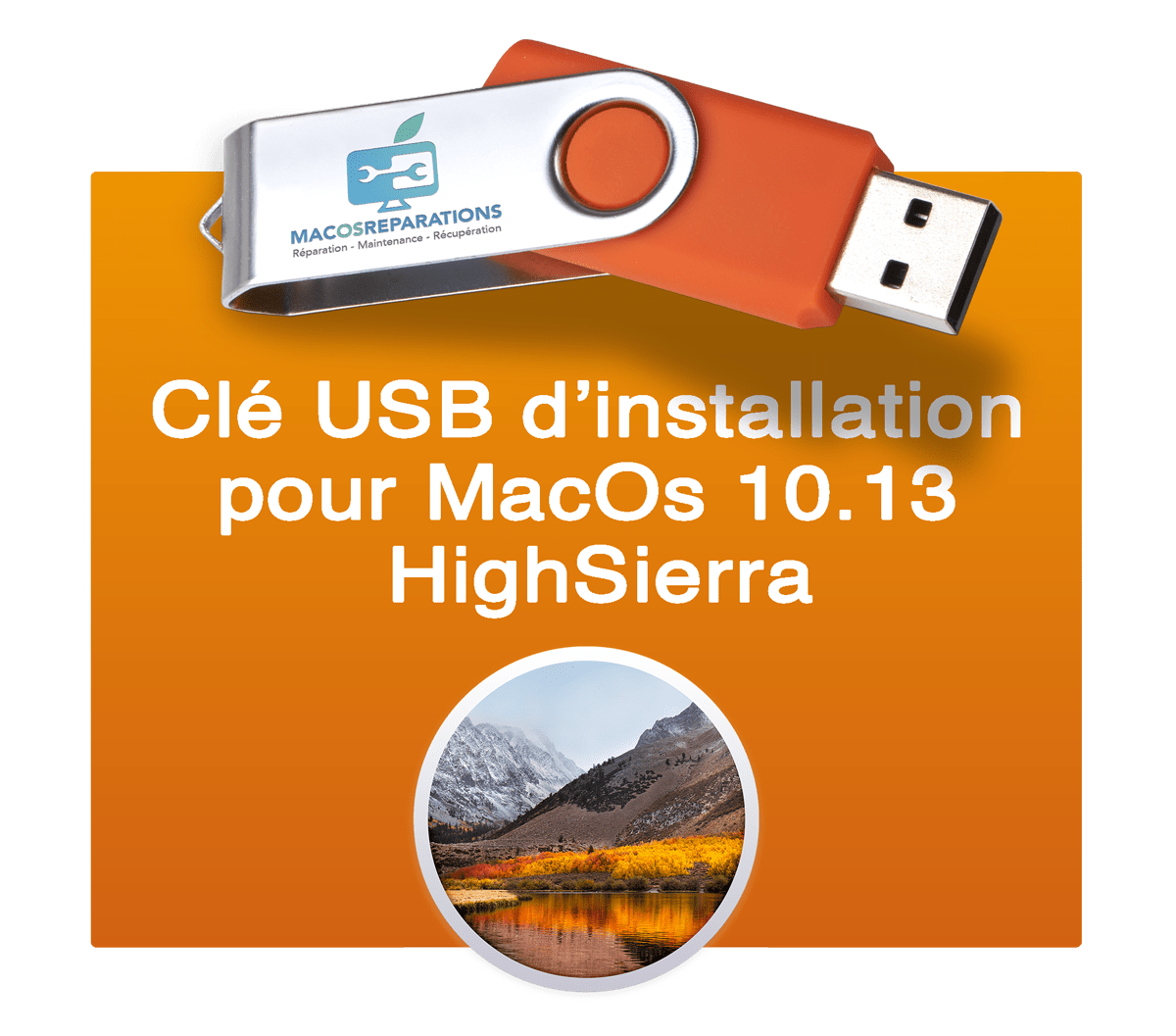 Clef USB d'installation Mac OS X High Sierra (version 10.13) - MAC OS  REPARATIONS