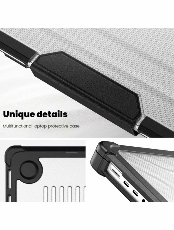 Coque de protection pour MacBook Air 13" A2337 M1 A2179, A1932 (2018 / 2020) Noir – Image 5