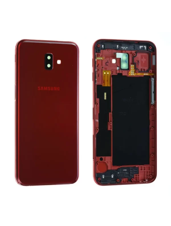 Coque arrière / Châssis Samsung Galaxy J6+ (J610F) Rouge Origine
