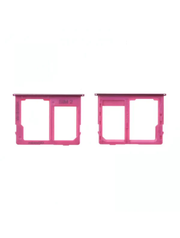 Tiroir SD / SIM 2 Samsung Galaxy J4+ (J415F) / J6+ (J610F) Rose Origine