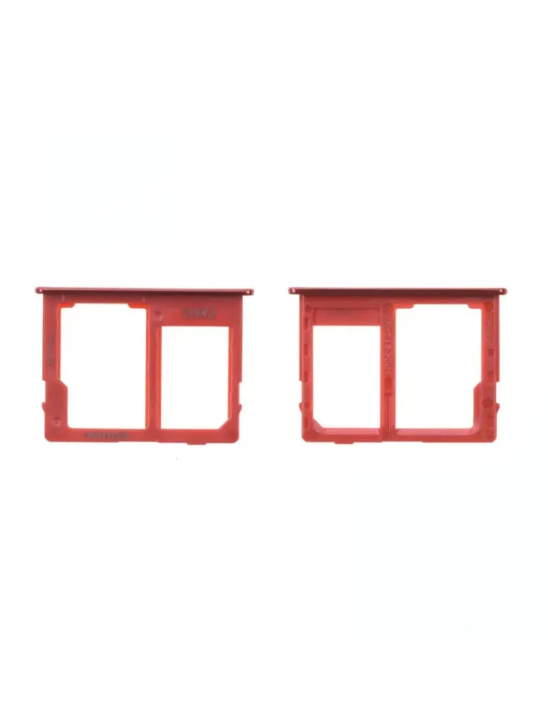 Tiroir SD / SIM 2 Samsung Galaxy J4+ (J415F) / J6+ (J610F) Rouge Origine
