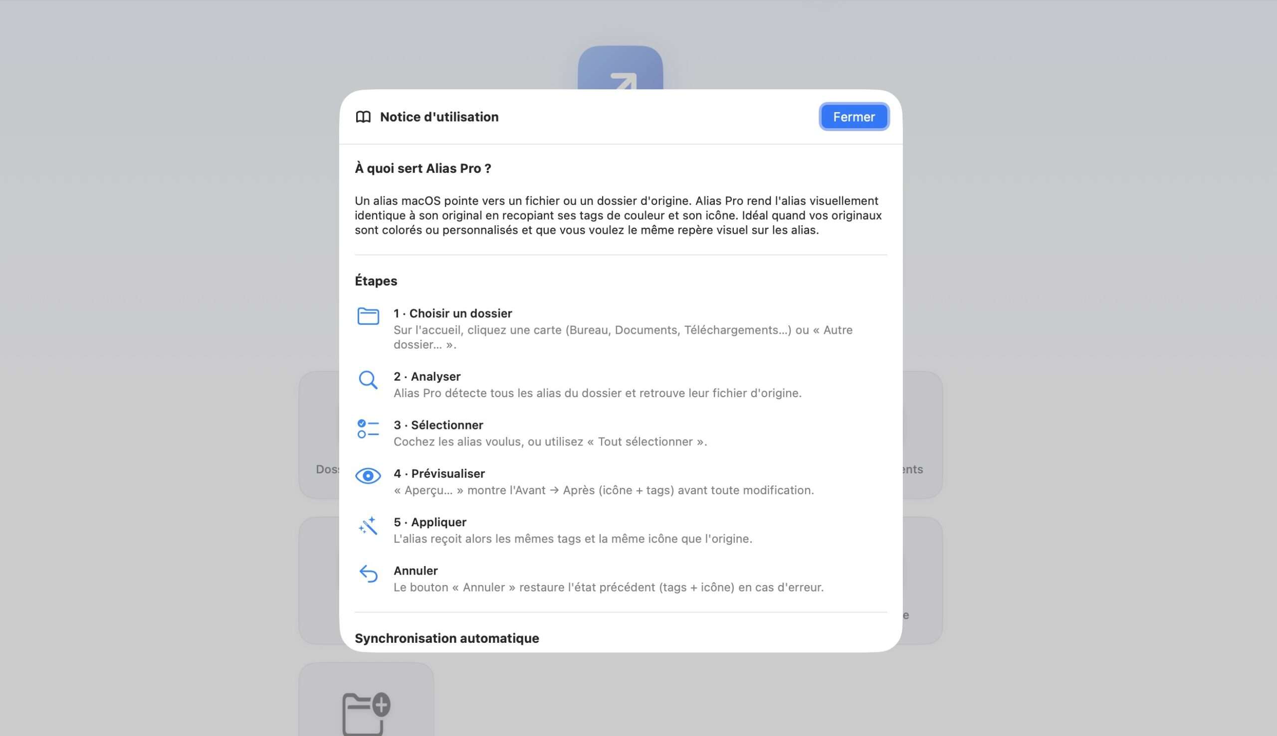 Alias Pro (1.1) Alias Pro — Synchronisez tags & icônes de vos alias Mac – Image 3